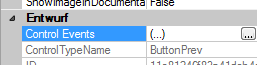 Control Events PropGrid
