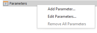 Parameter Context Menu