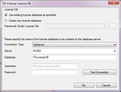 Choose License DB