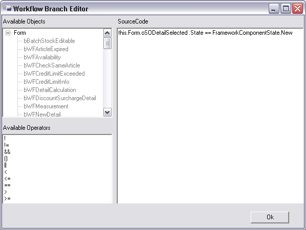 Workflow Branch Editor