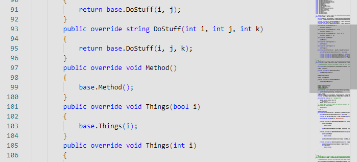 Source Code Minimap