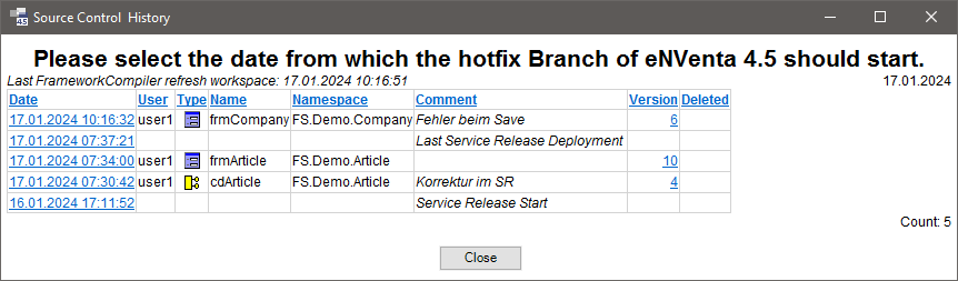 Hotfix-select-Start-date