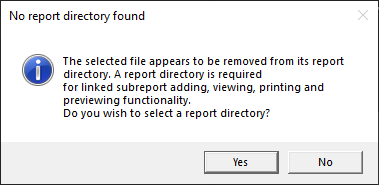 No report Directory