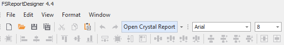 Open Crystal Button