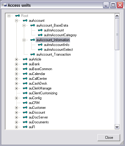 Access Unit Tree