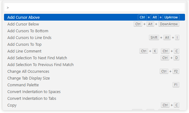 Command Palette