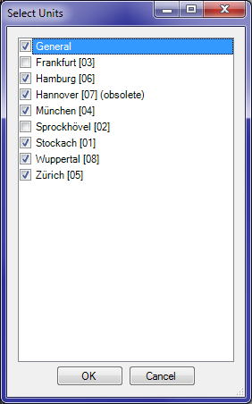 Select Units