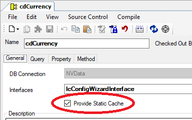 Checkbox "Provide Static Cache"