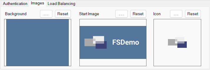 Publish Wizard Application Images Tab