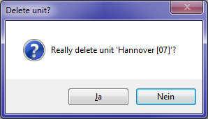 Delete unit?