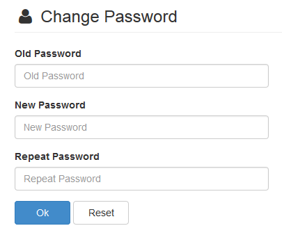 Web Application - Passwort ändern