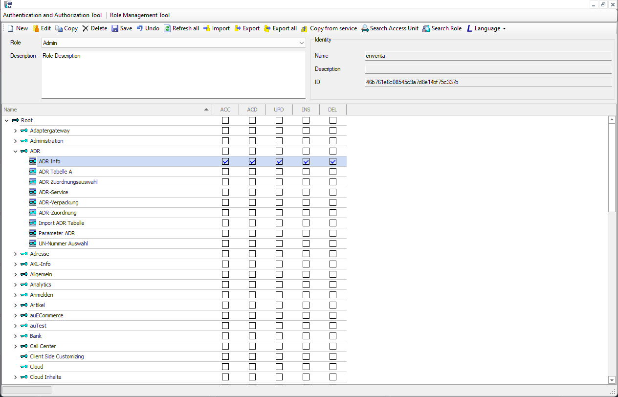 Runtime Administration – Role Management Tool