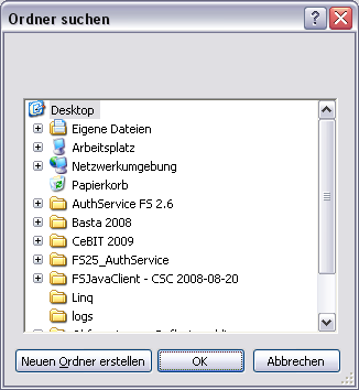 Ordner suchen