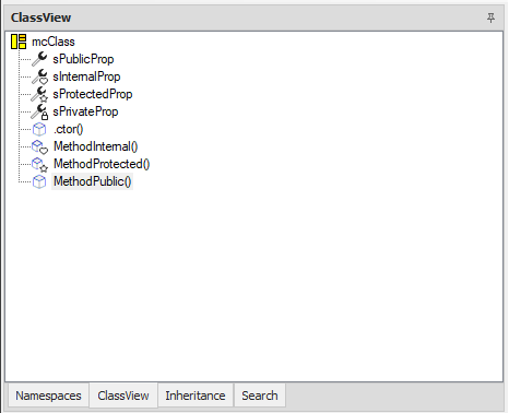 Methods Properties Icons