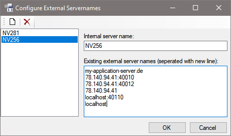 Publish Wizard Configure External Servernames