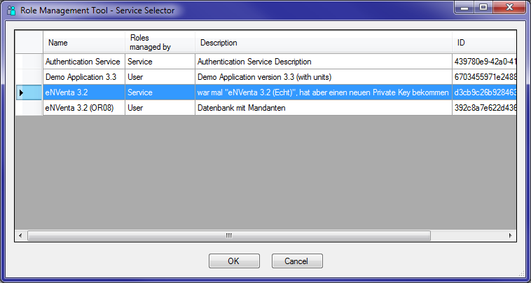 : Role Management Tool – Service Selector