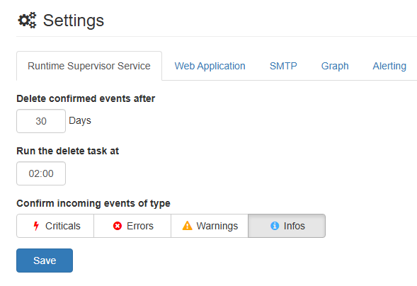 Settings - Windows Service